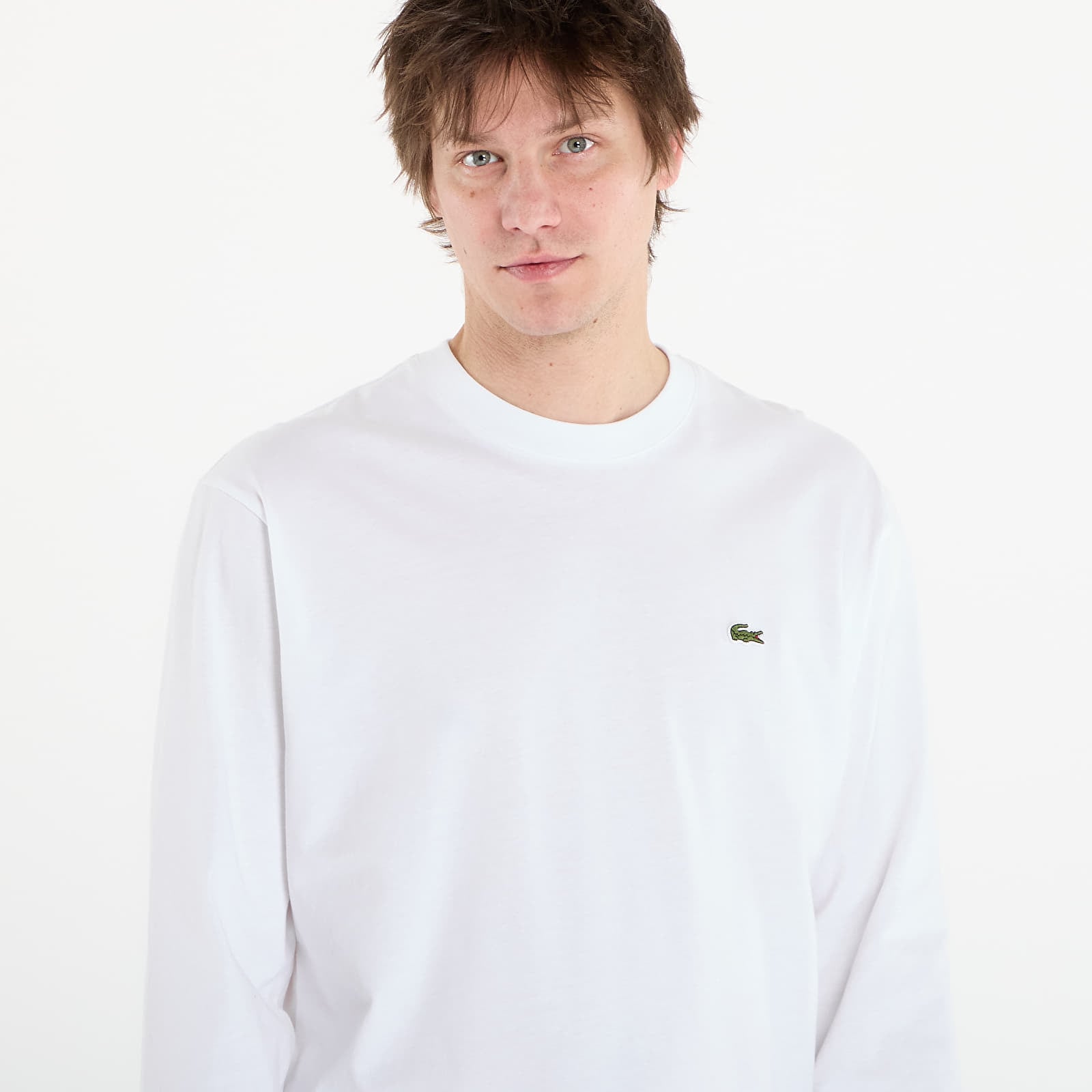 Férfi pólok LACOSTE Tee-Shirt White