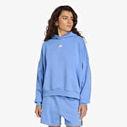 adidas 3 Stripes Studio Hoodie Blue Fusion