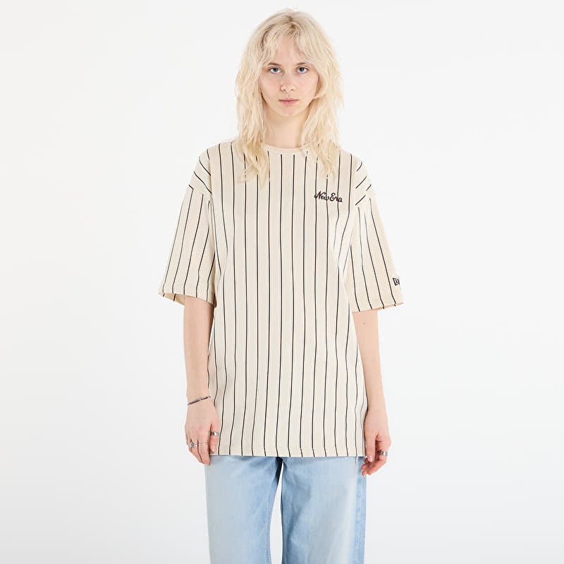 T-Shirt New Era Pinstripe Os Tee UNISEX Light Cream