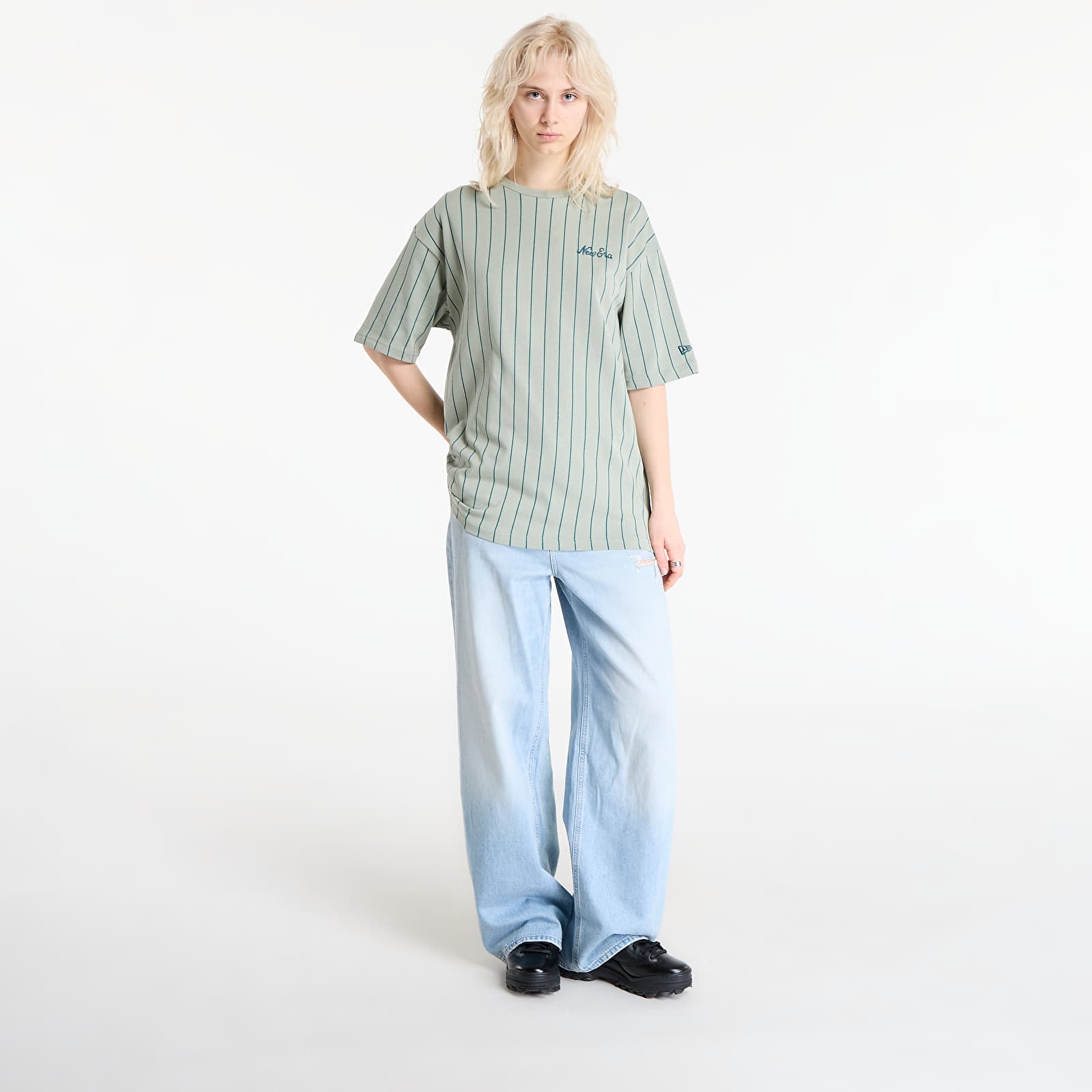 Men's T-shirts New Era Pinstripe Os Tee UNISEX EVG