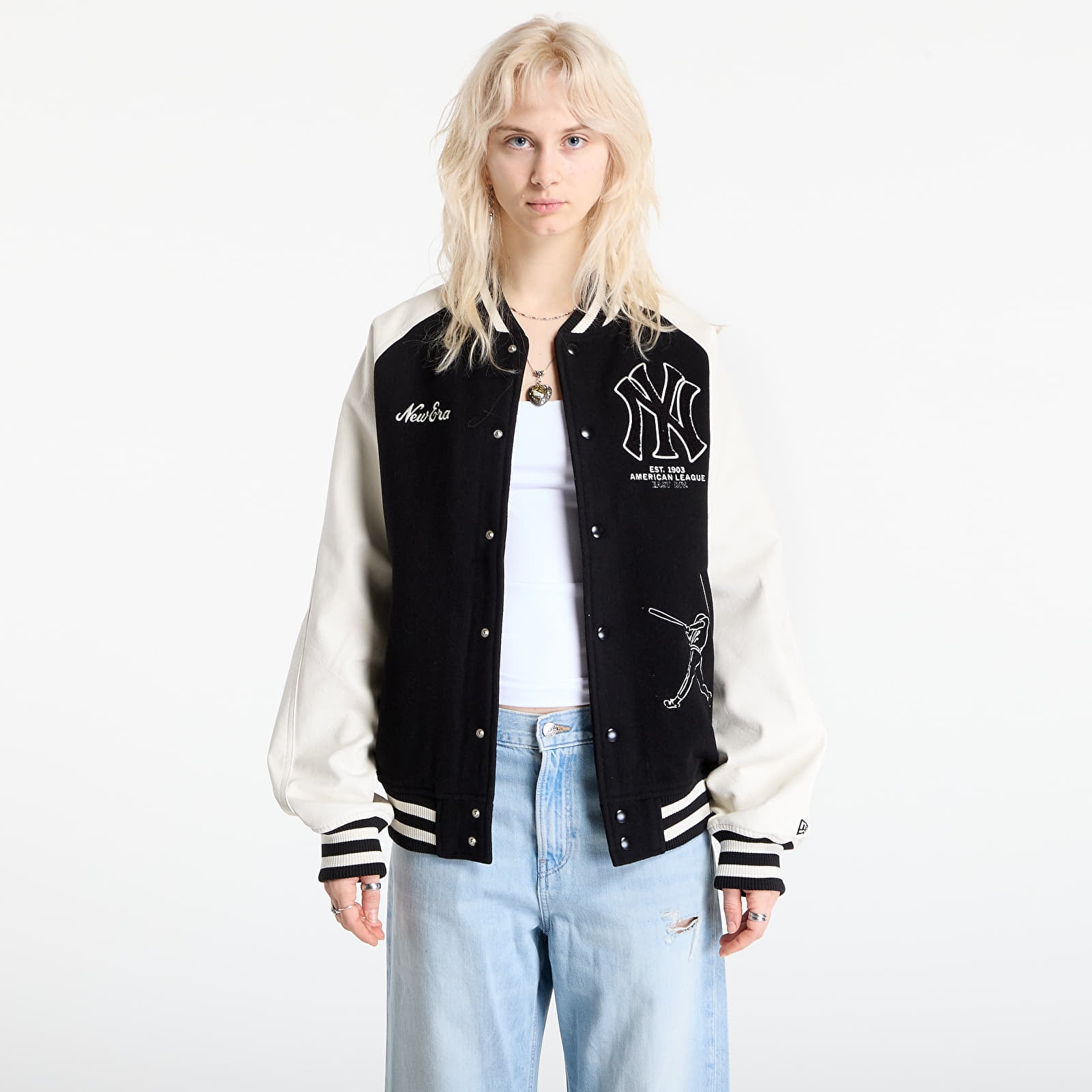 Men's jackets New Era MLB Varsity Jacket New York Yankees UNISEX Black