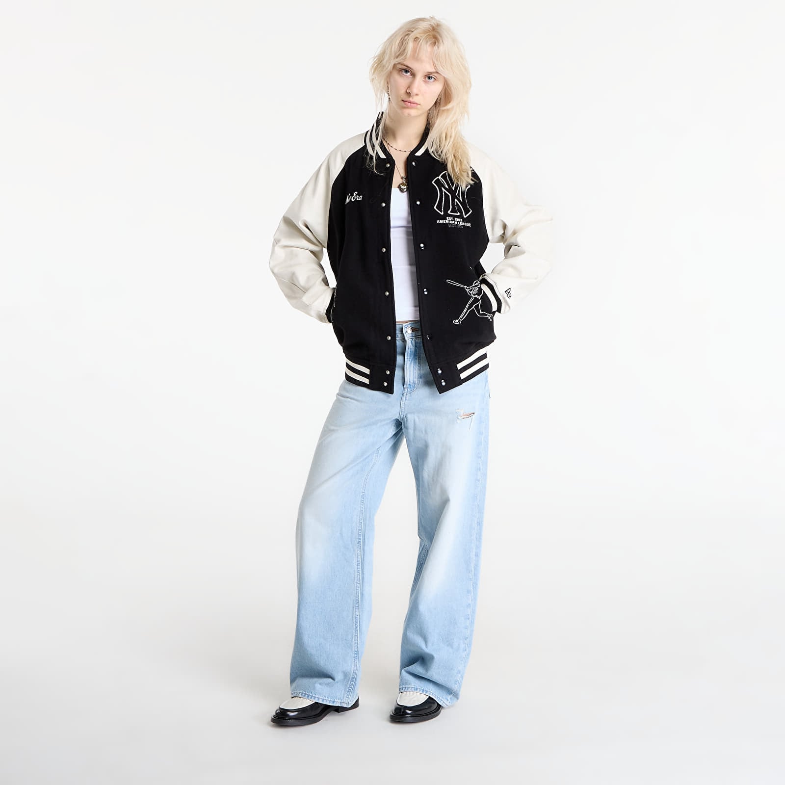 Men's jackets New Era MLB Varsity Jacket New York Yankees UNISEX Black