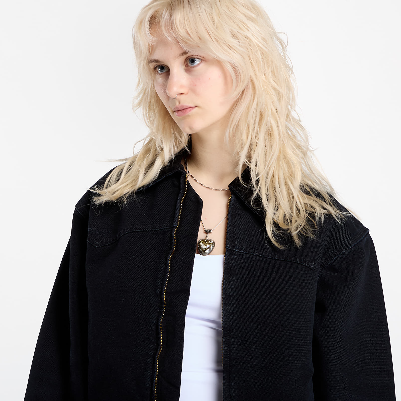 Herrenjacken Carhartt WIP OG Santa Fe Jacket UNISEX Black/ Black