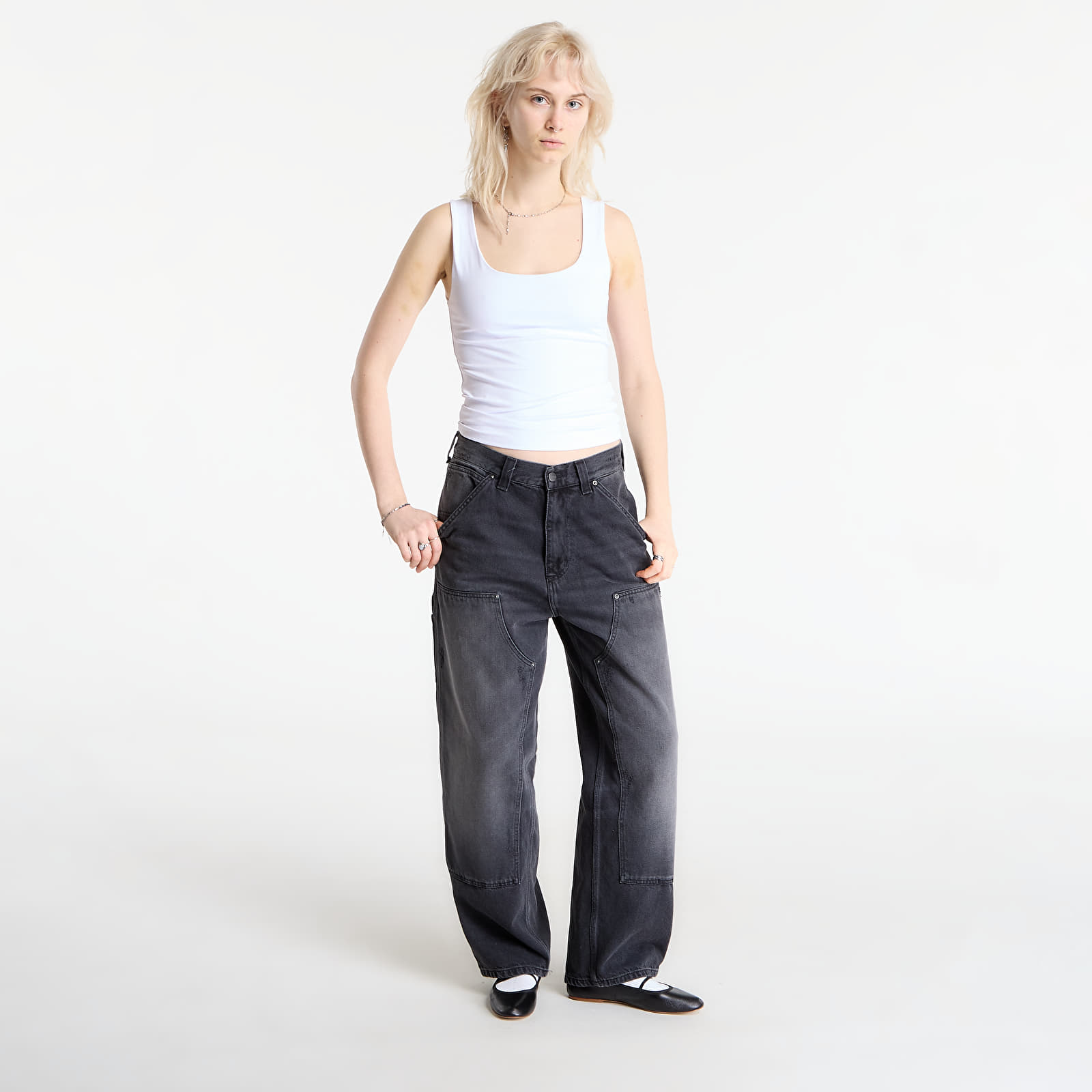 Jeans för män Carhartt WIP OG Double Knee Pant UNISEX Black