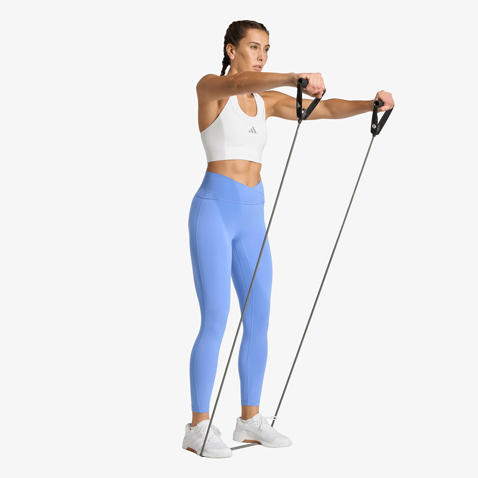 Naisten säärystimet adidas W 3Ss X-Over L Blue Fushion