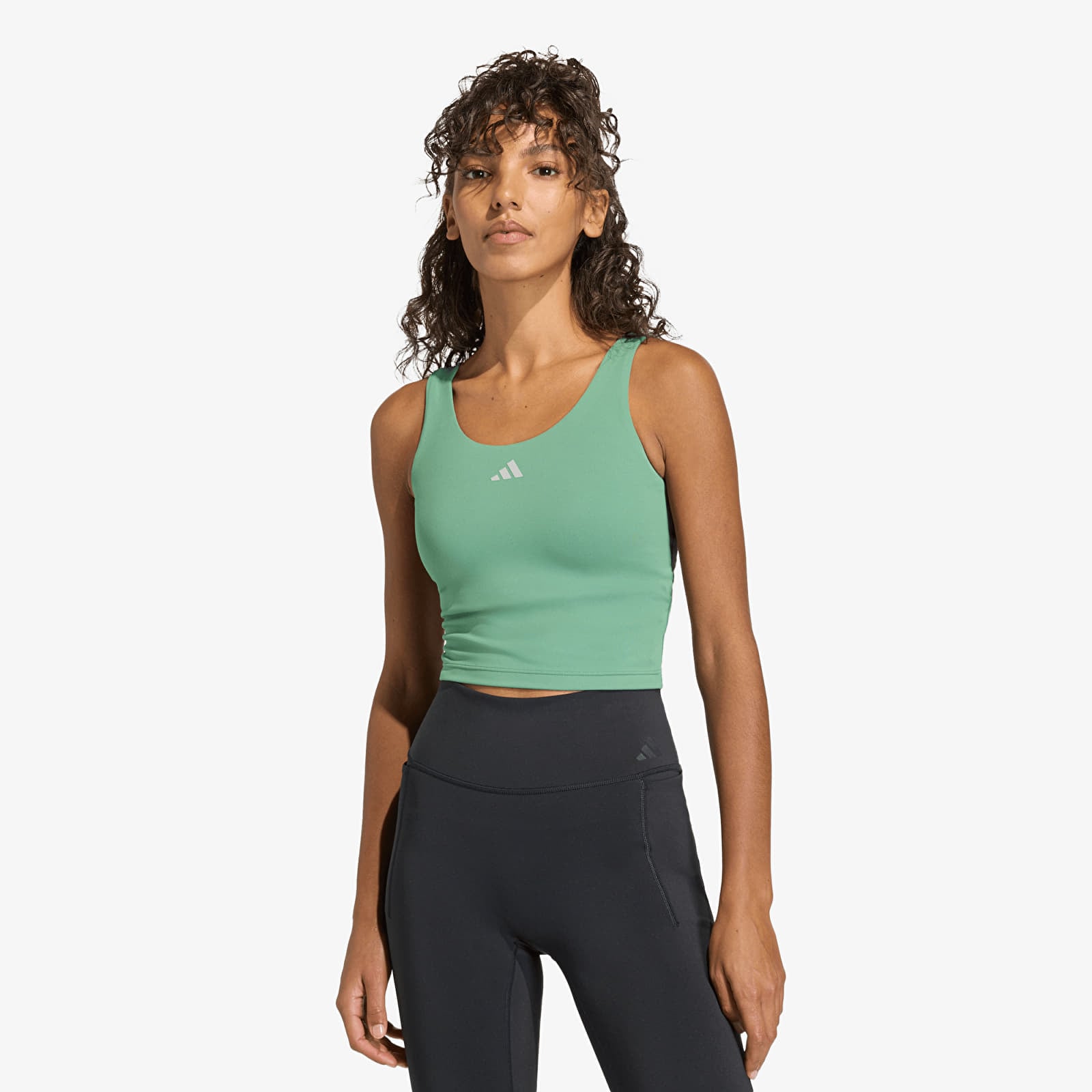 Tops für Frauen adidas W 3Ss Tank Green