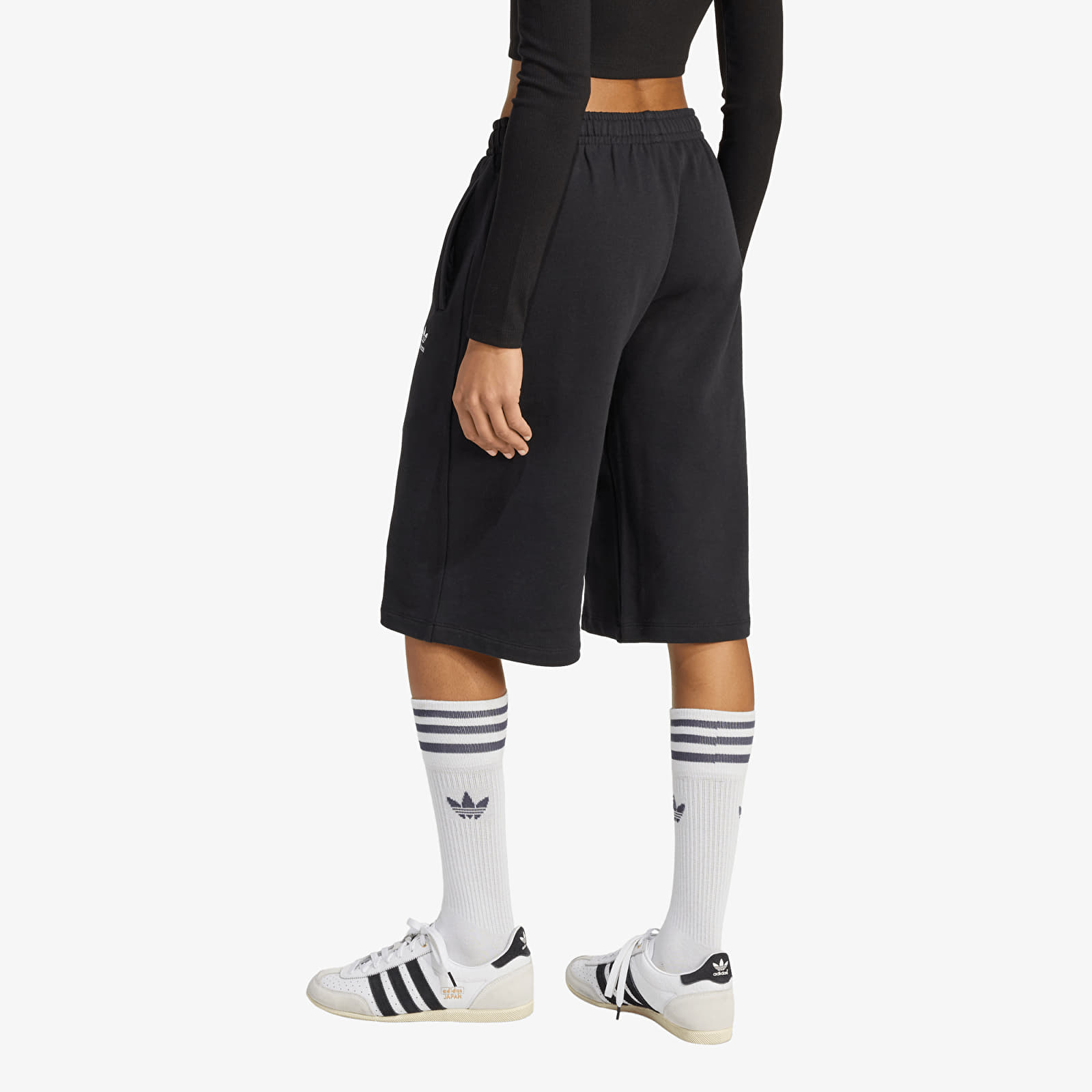 Women's Shorts adidas Ess Ft Short Black