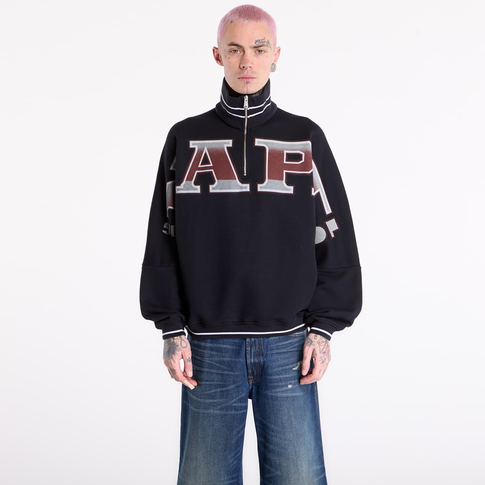 Men's sweatshirts Napapijri x PDF French Terry Sweatshirt Black