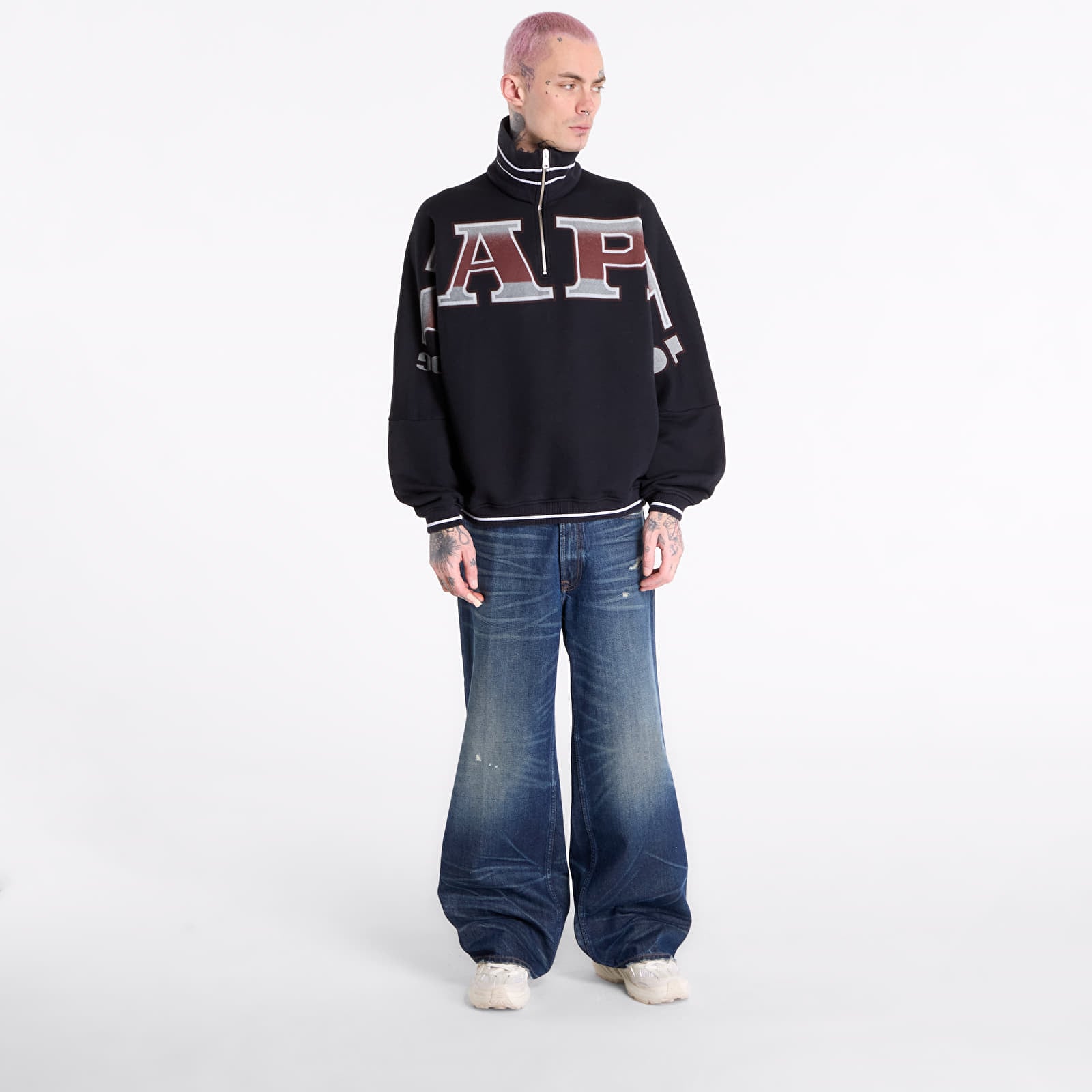 Men's sweatshirts Napapijri x PDF French Terry Sweatshirt Black