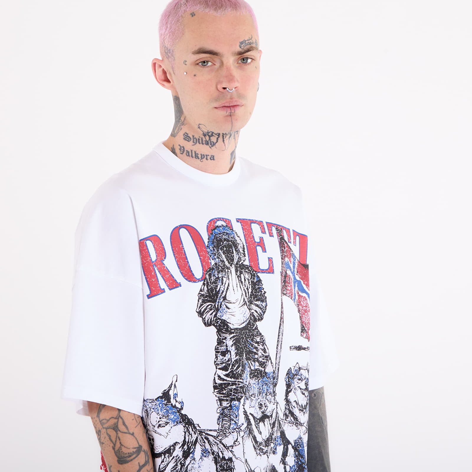 Men's T-shirts Napapijri x PDF Short-Sleeved T-Shirt White