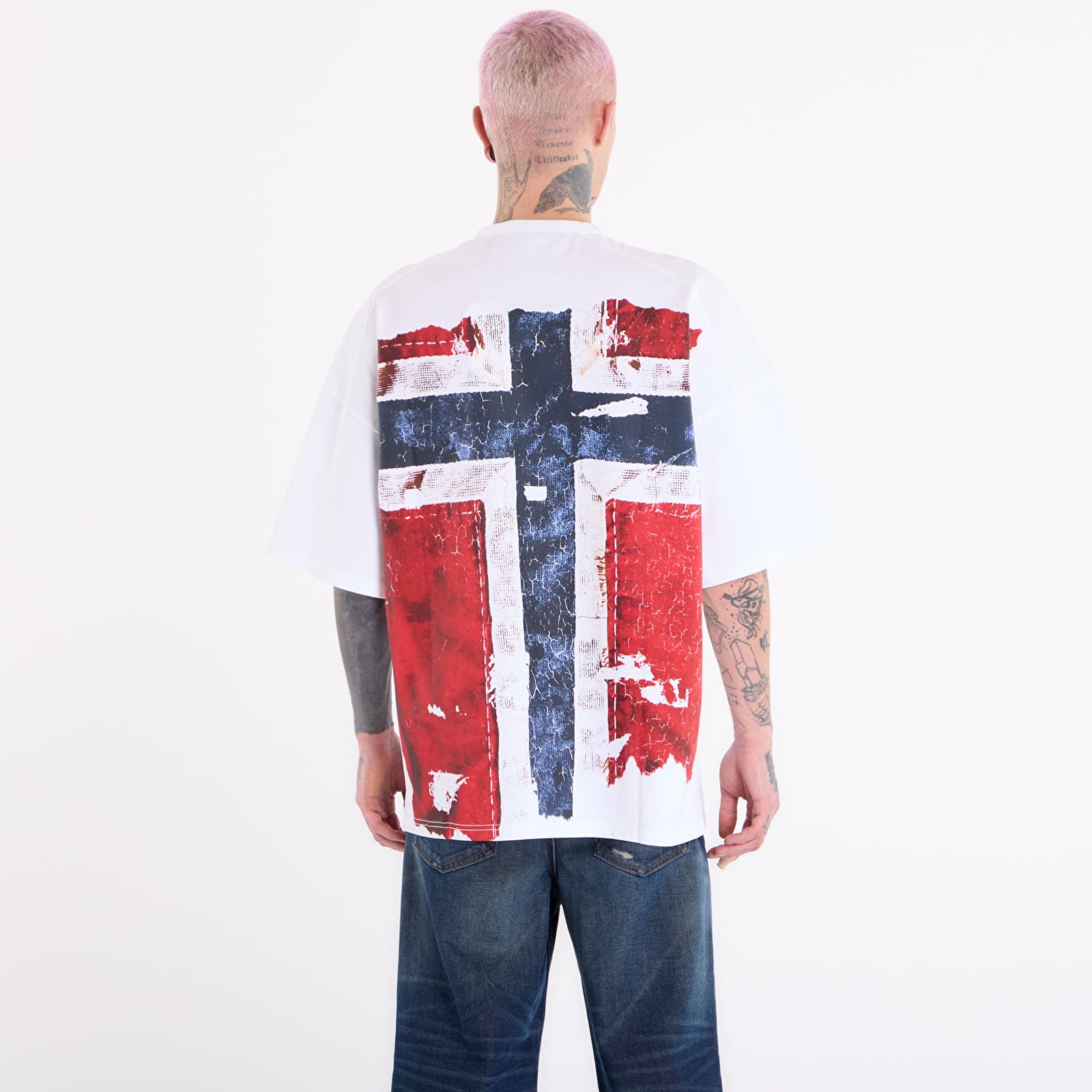 Men's T-shirts Napapijri x PDF Short-Sleeved T-Shirt White