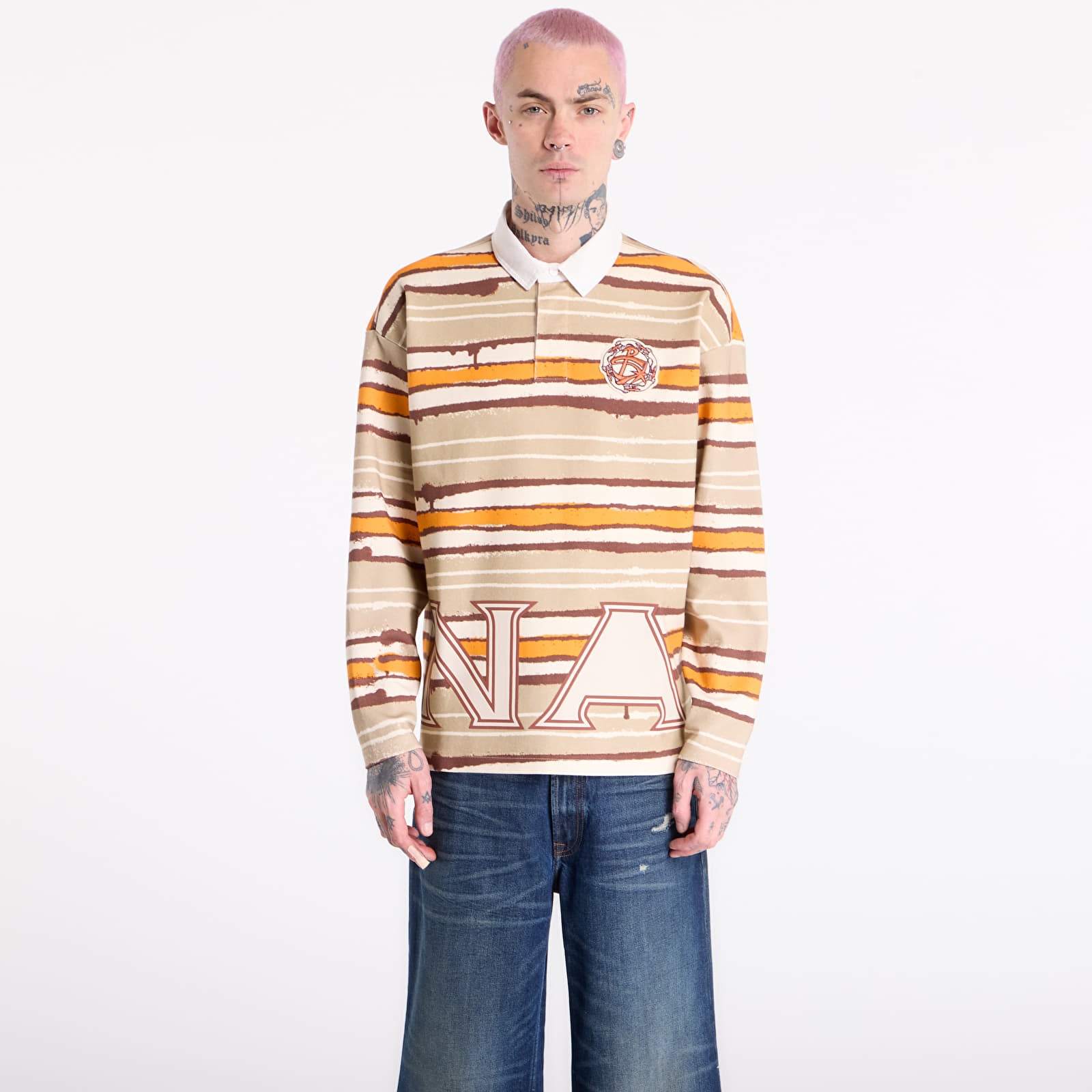 Tricouri bărbați Napapijri Long-Sleeved Polo Shirt PDF Multicolour SNO