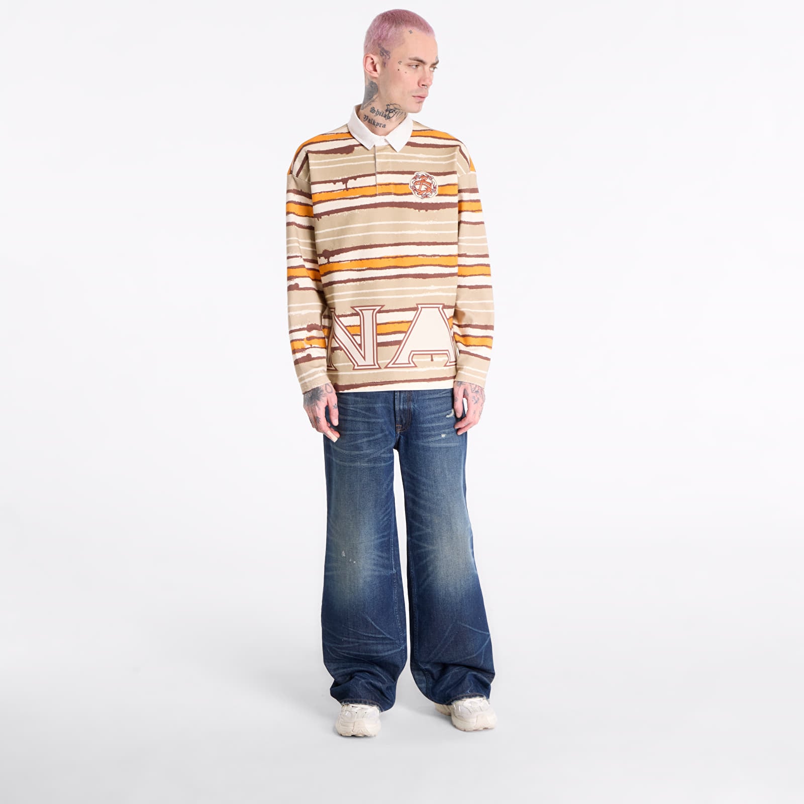 Tricouri bărbați Napapijri Long-Sleeved Polo Shirt PDF Multicolour SNO