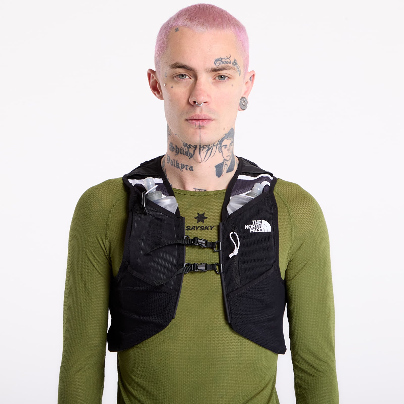 Men's vests The North Face Sunriser Run Vest 8 UNISEX TNF Black/ TNF White/ Npf