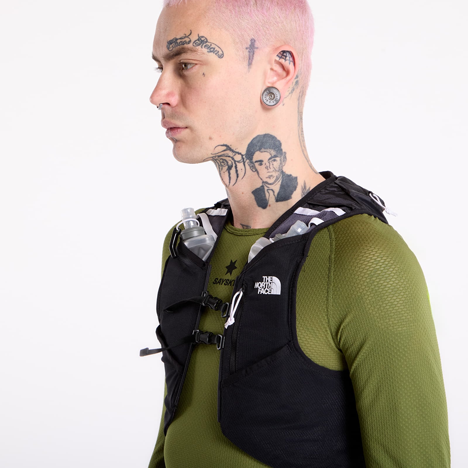 Men's vests The North Face Sunriser Run Vest 8 UNISEX TNF Black/ TNF White/ Npf