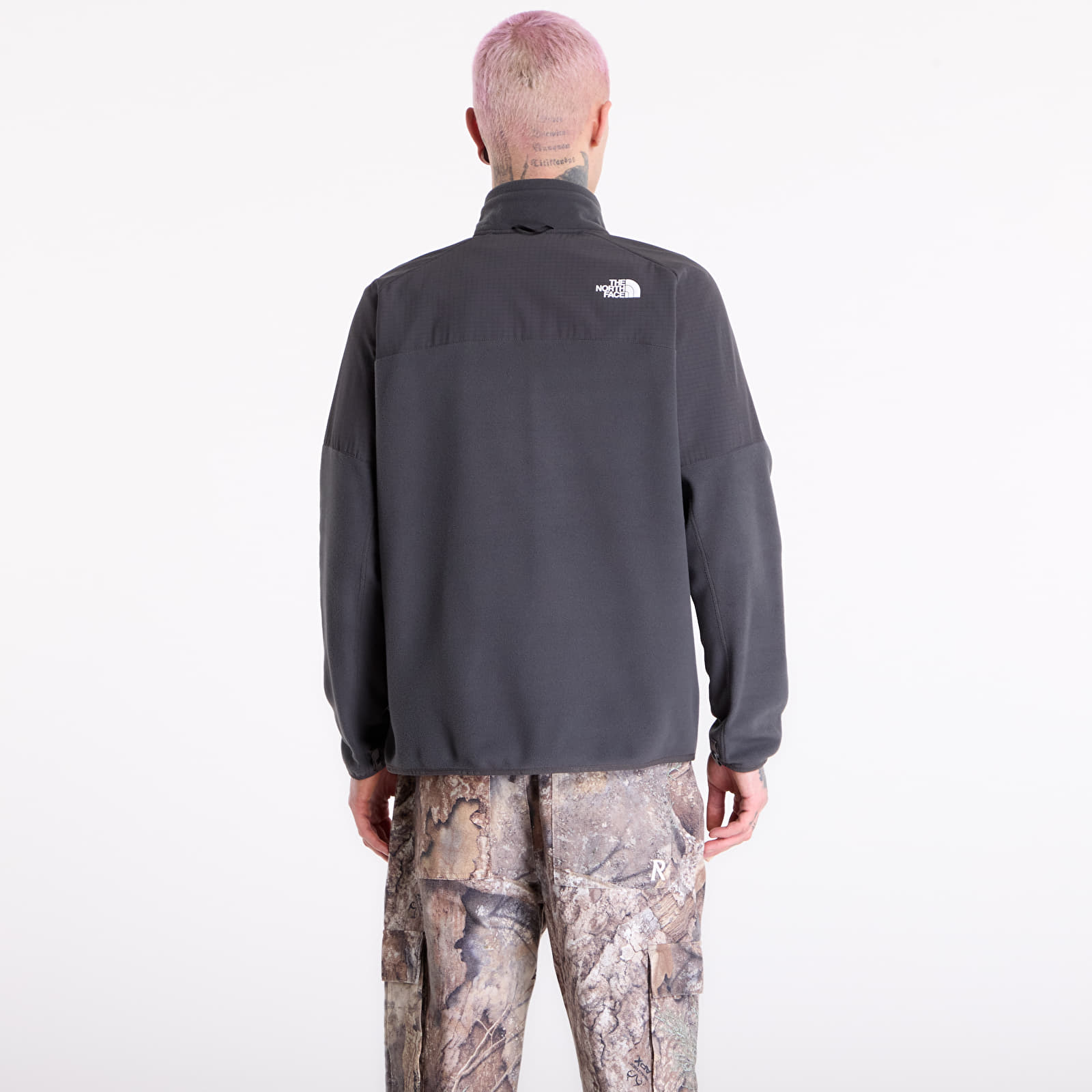 Vīriešu jakas The North Face Glacier Heavyweight Full Zip Jacket Asphalt Grey/ Asphalt Grey/ TNF Black