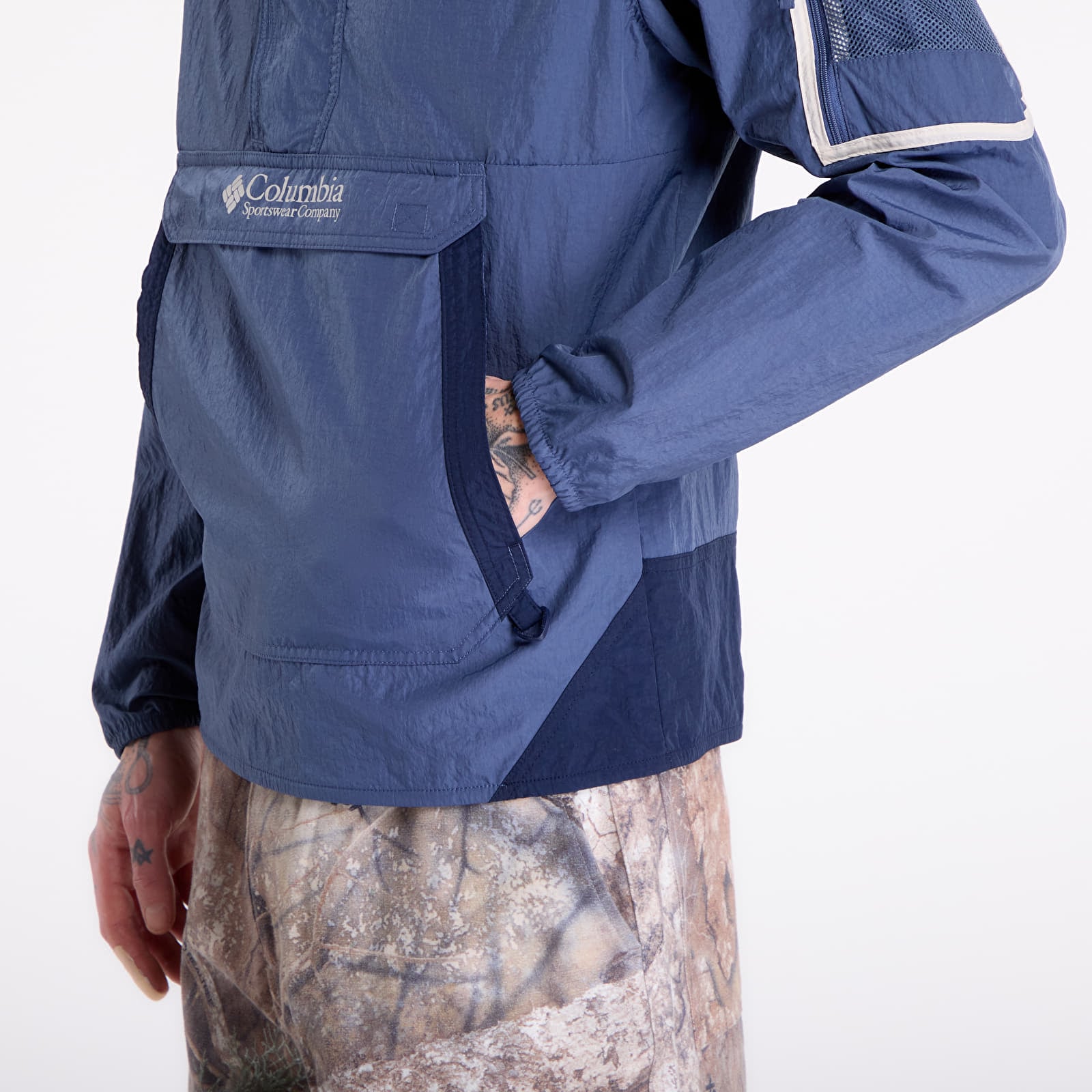 Men's windbreakers Columbia Challenger™ Windbreaker Anorak Dark Mountain/ Collegiate Navy