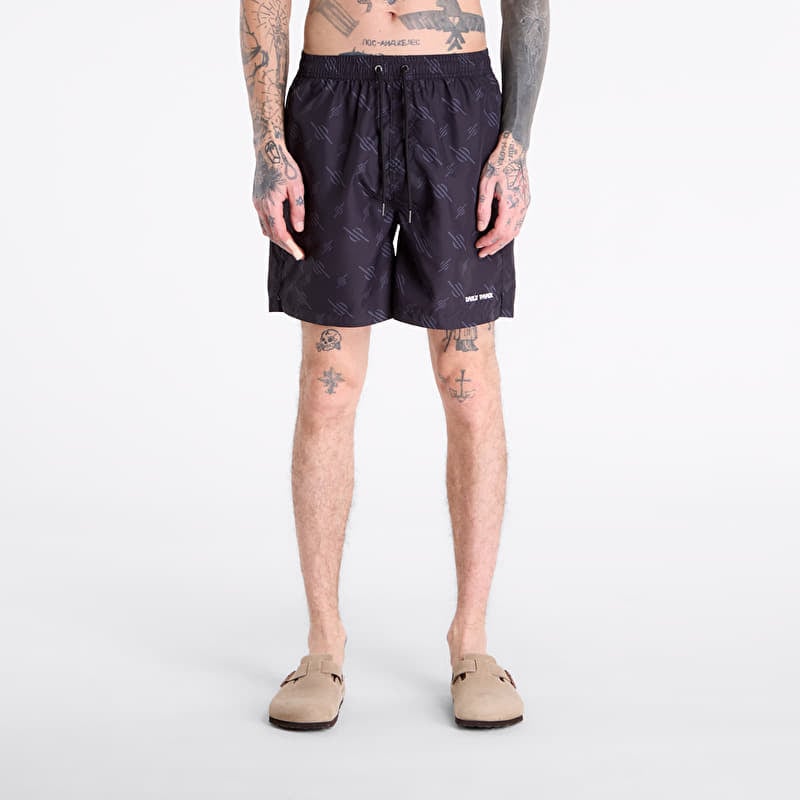 Plavky Daily Paper Irregular Monogram Swimshorts Black