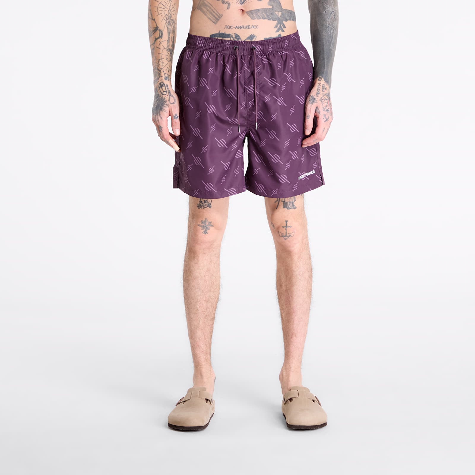 Men's swimwear Daily Paper Irregular Monogram Swimshorts Potent Purple