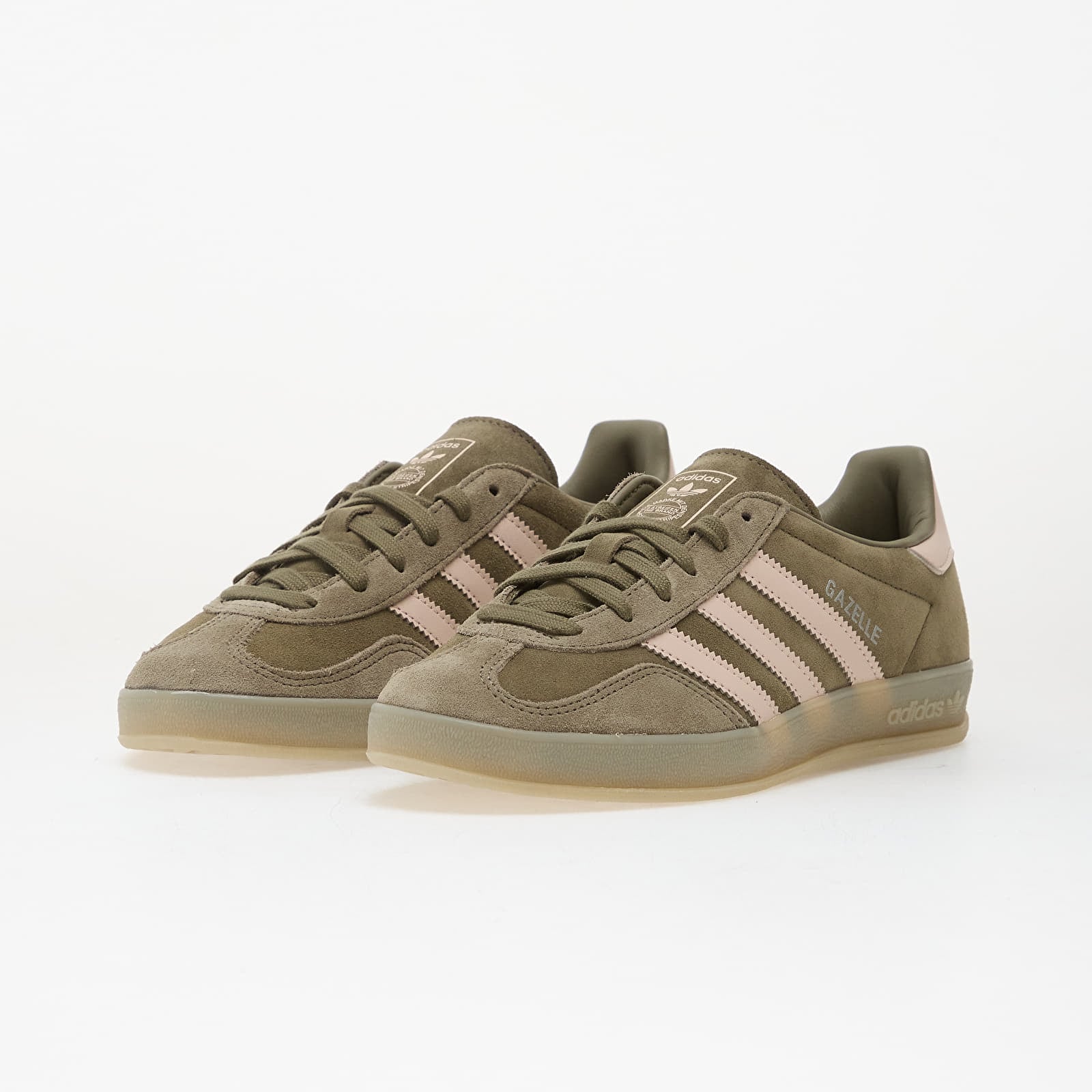 Meeste tossud ja kingad adidas Gazelle Indoor Olive Strata/ Wonder Aqua/ Clay