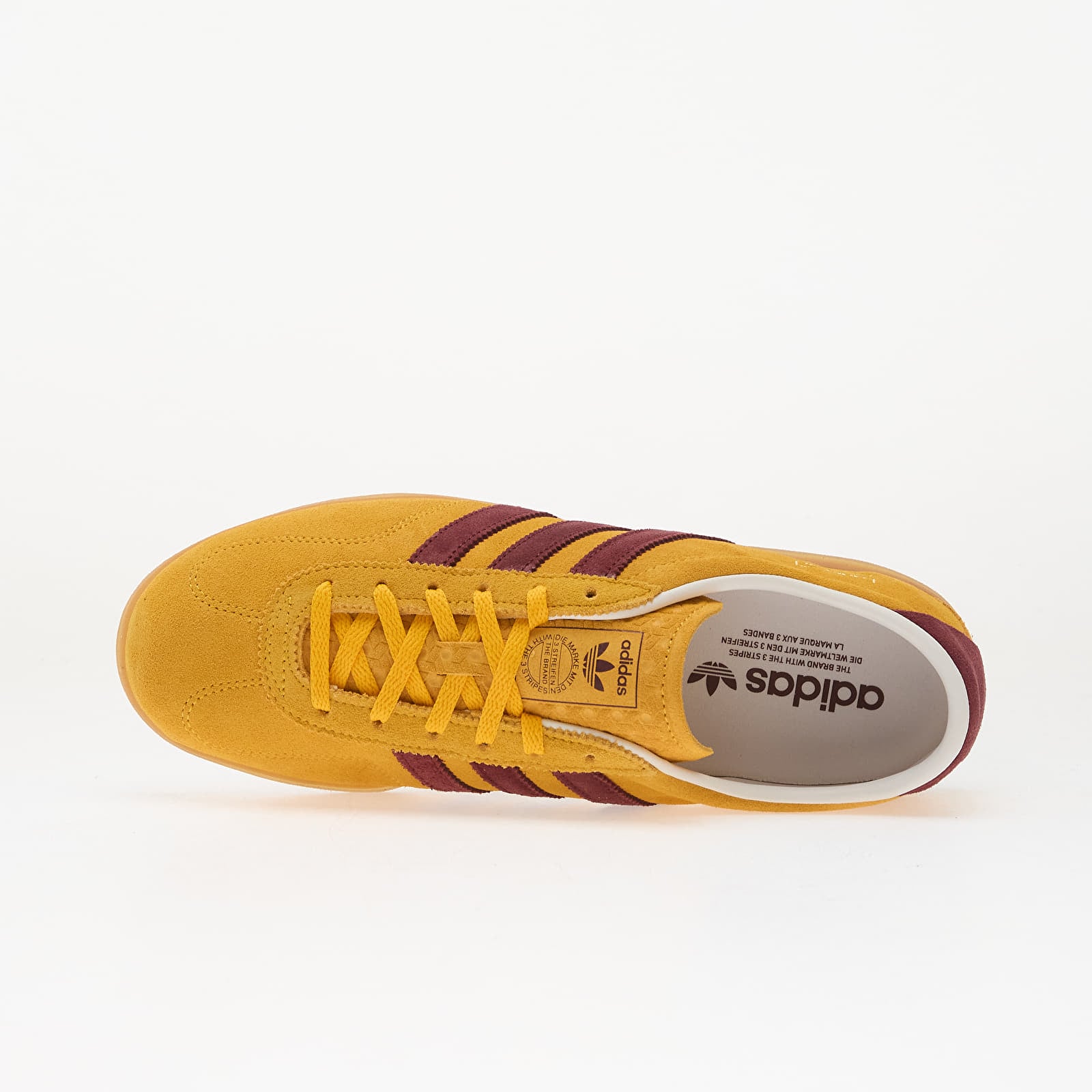 Women's sneakers and shoes adidas Gazelle Lo Pro W Creme Yellow/ Shadow Red/ Gum