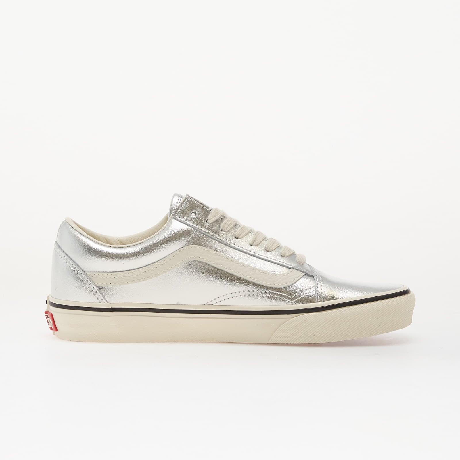 Men's sneakers and shoes Vans Old Skool Leather Metallic Silver