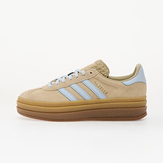 adidas Gazelle Bold Stone Khaki/ Crystal Sky/ Gold Met.