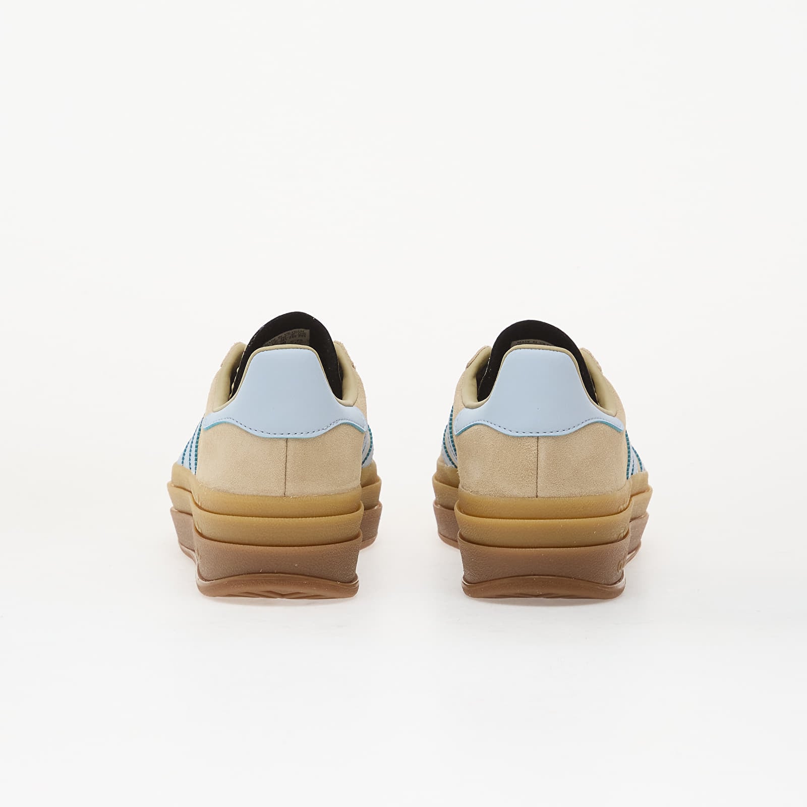 Women's sneakers and shoes adidas Gazelle Bold Stone Khaki/ Crystal Sky/ Gold Met.