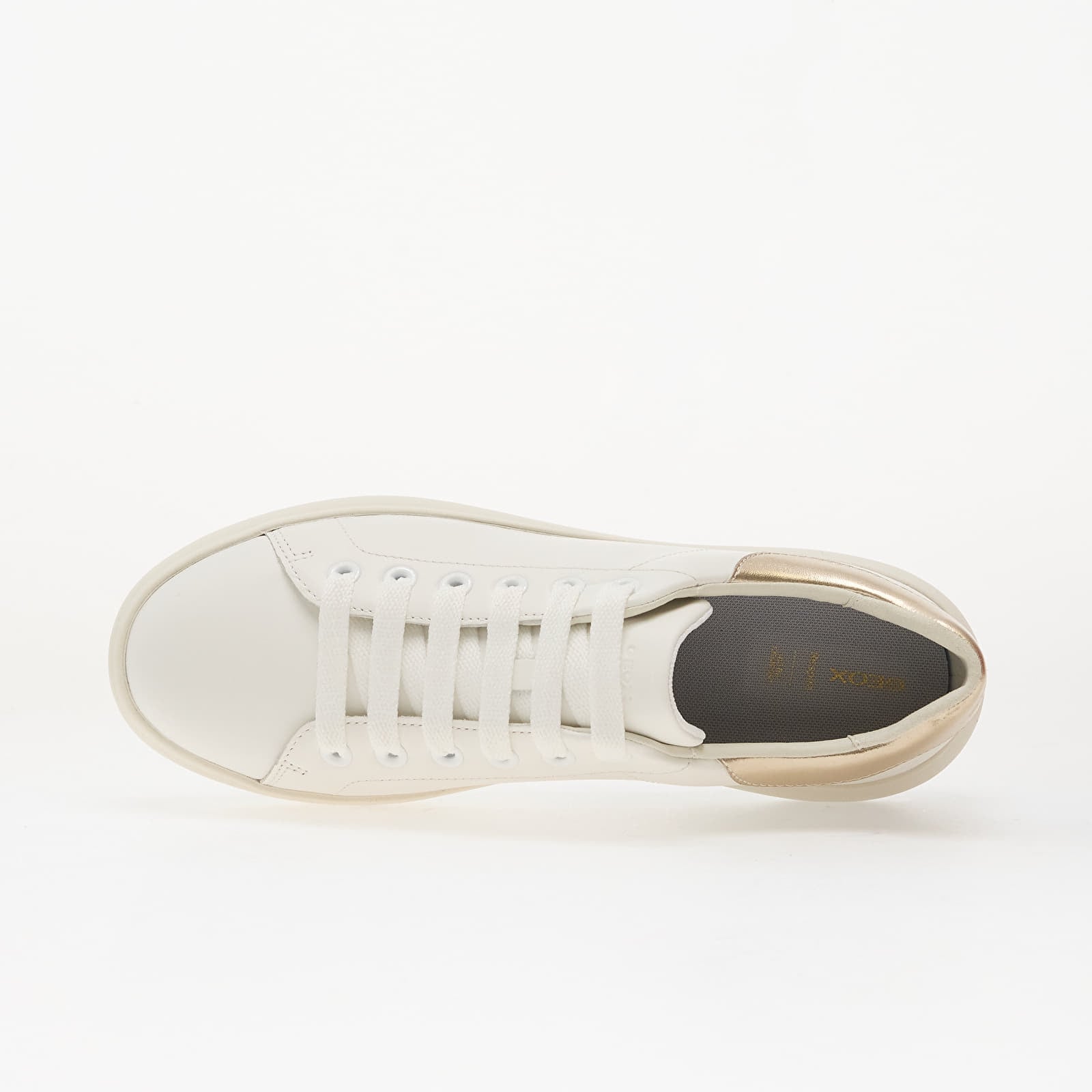 Moteriški sportiniai bateliai ir avalynė Geox D Spherica Ec4.1 White/ Lt Gold