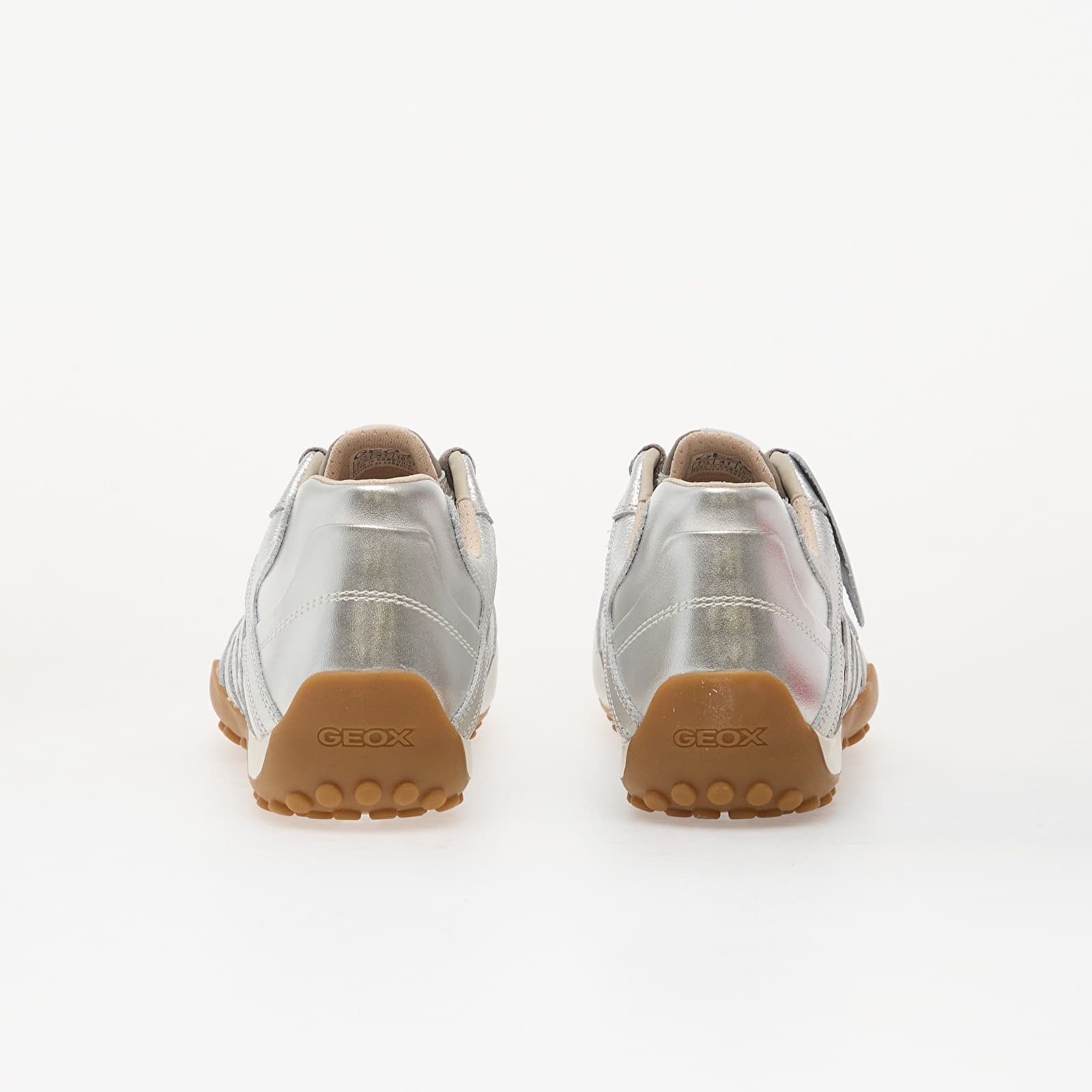 Women's sneakers and shoes Geox D Snake Original Silver