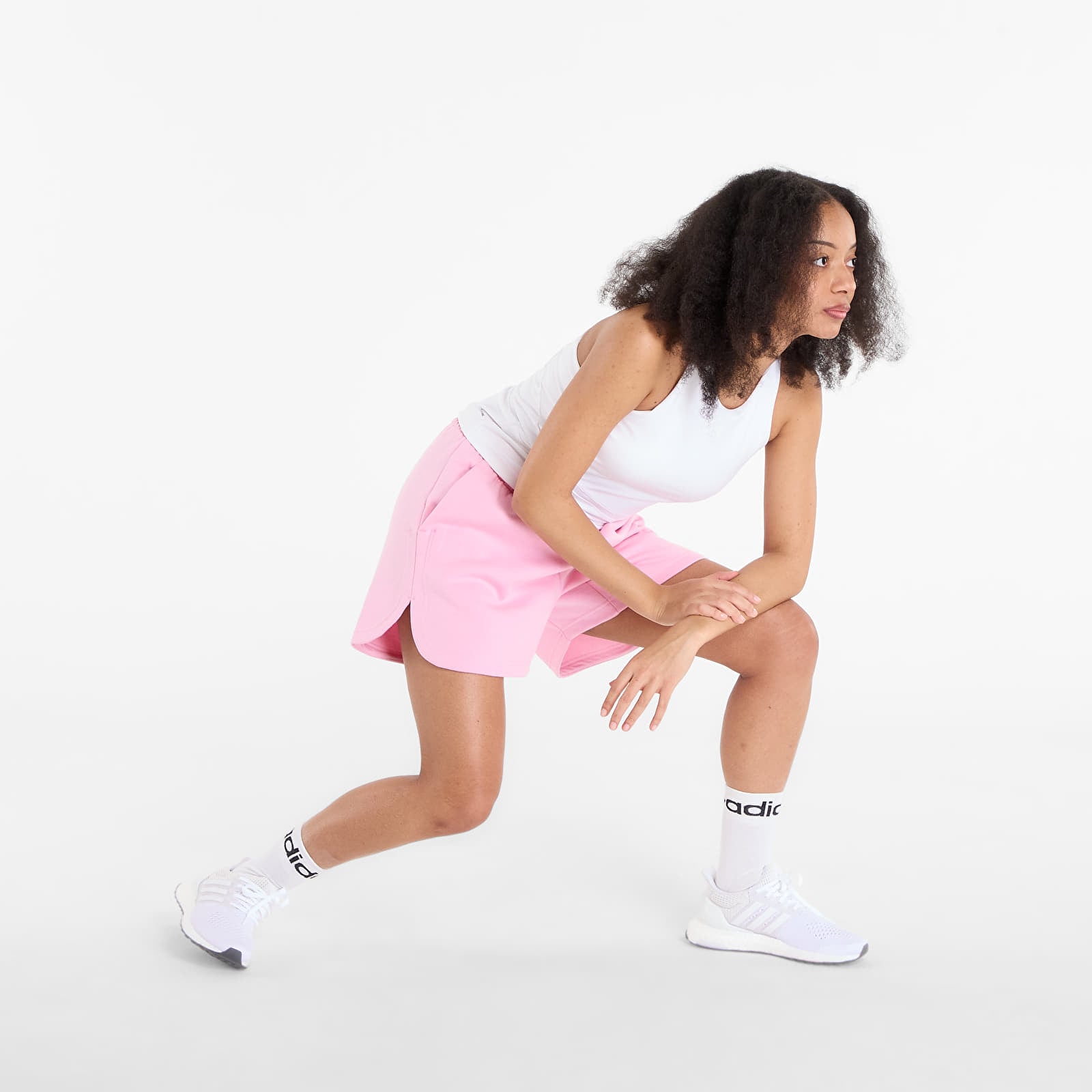 Shorts for kvinner adidas W 3Ss Fl Short True Pink