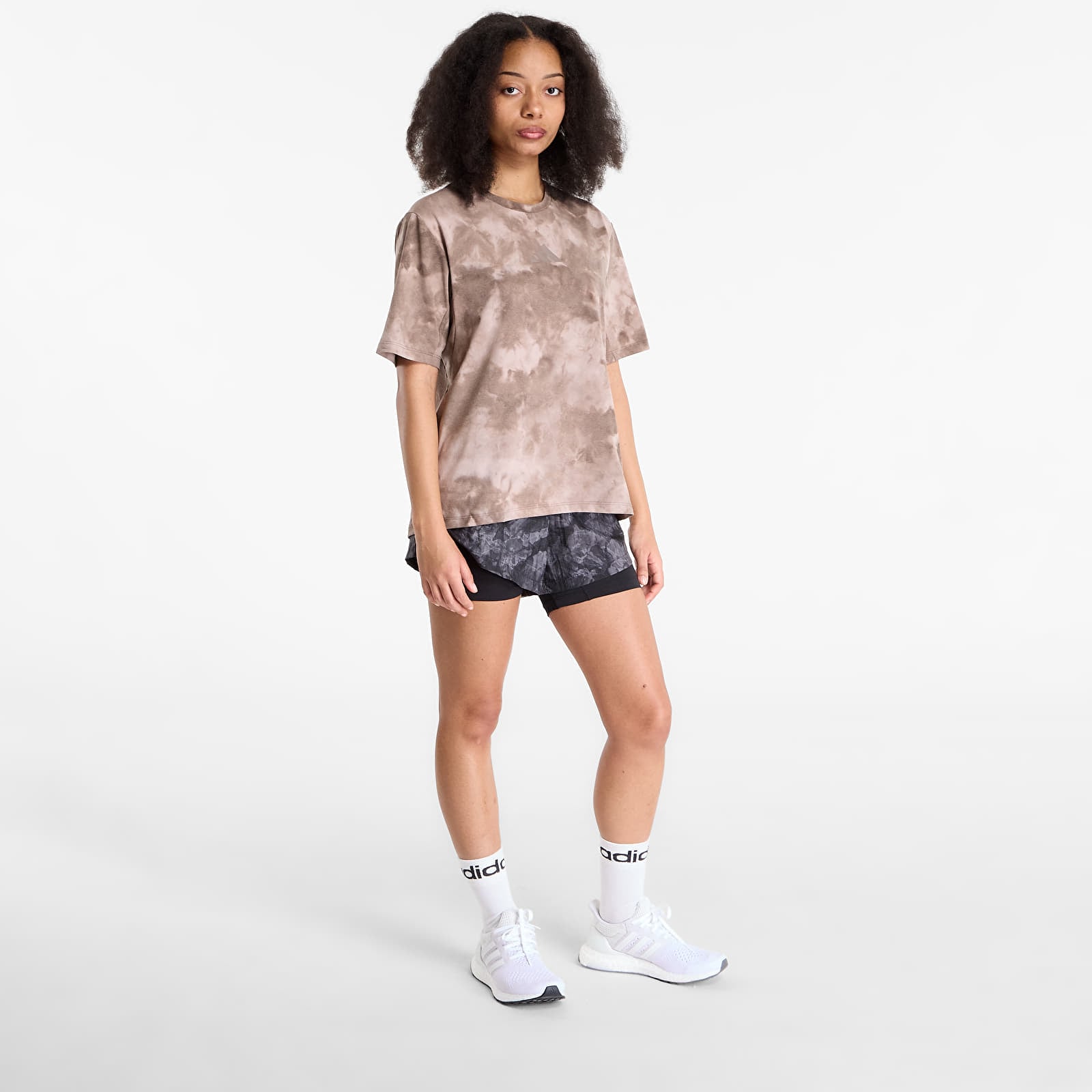 Dámská trička adidas Terrex Multi Spray Dye T-Shirt Wonder Taupe/ Earth Strata