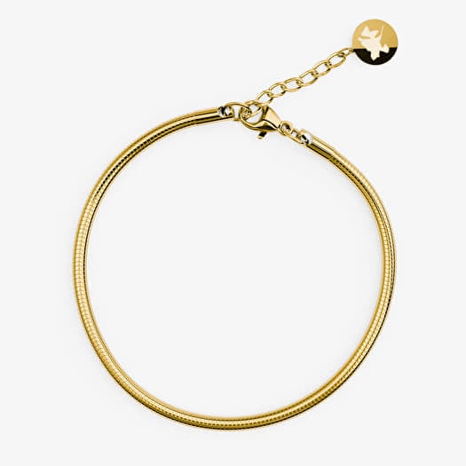Bracelet FURIOSA® Round Snake Bracelet - 16+2 cm Gold