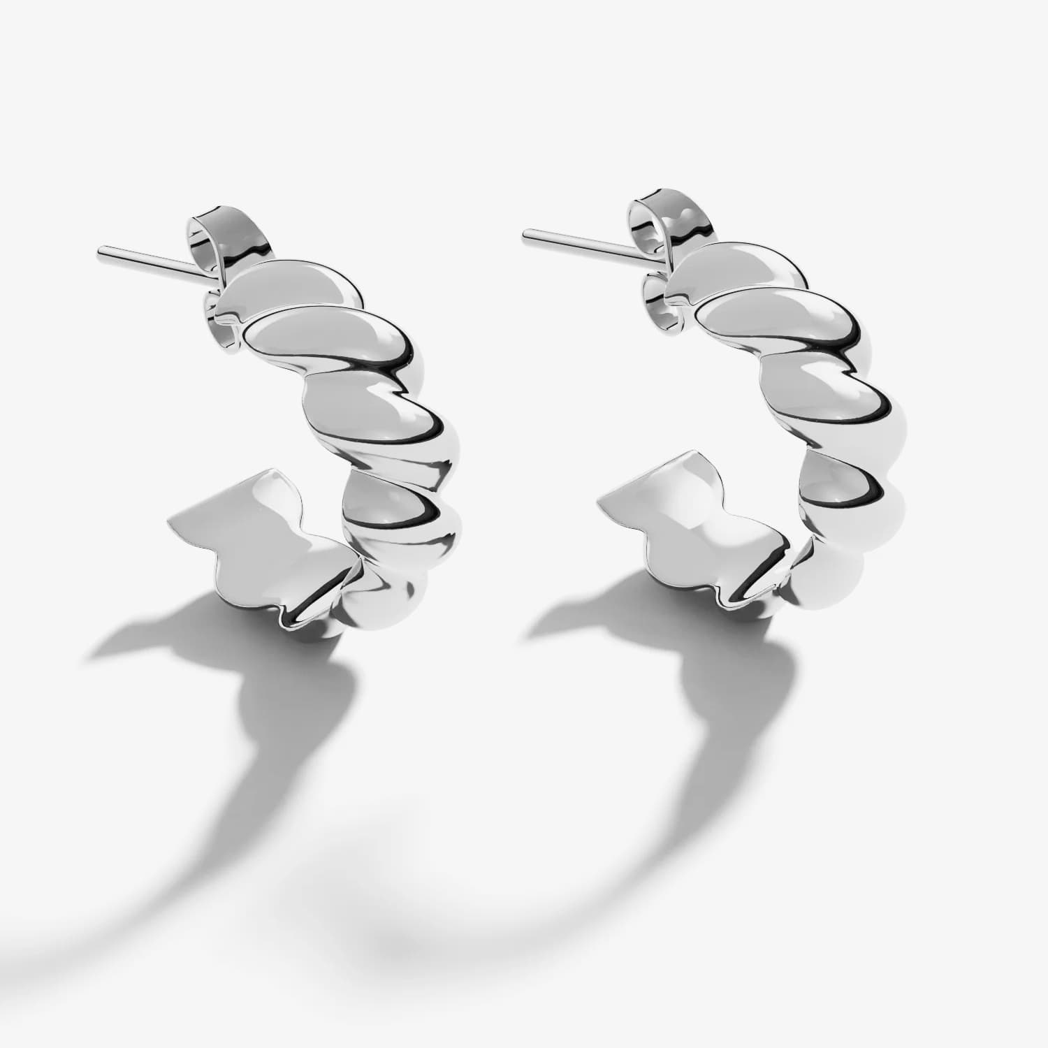 Auskarai FURIOSA® Croissant Earrings Silver