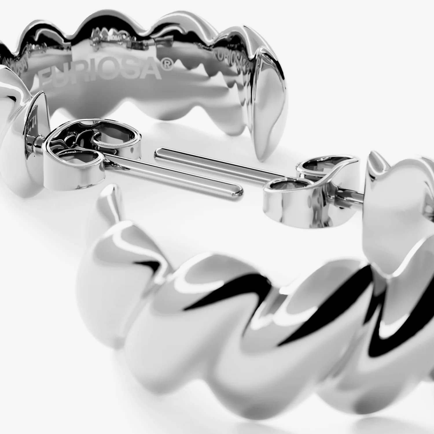 Auskarai FURIOSA® Croissant Earrings Silver