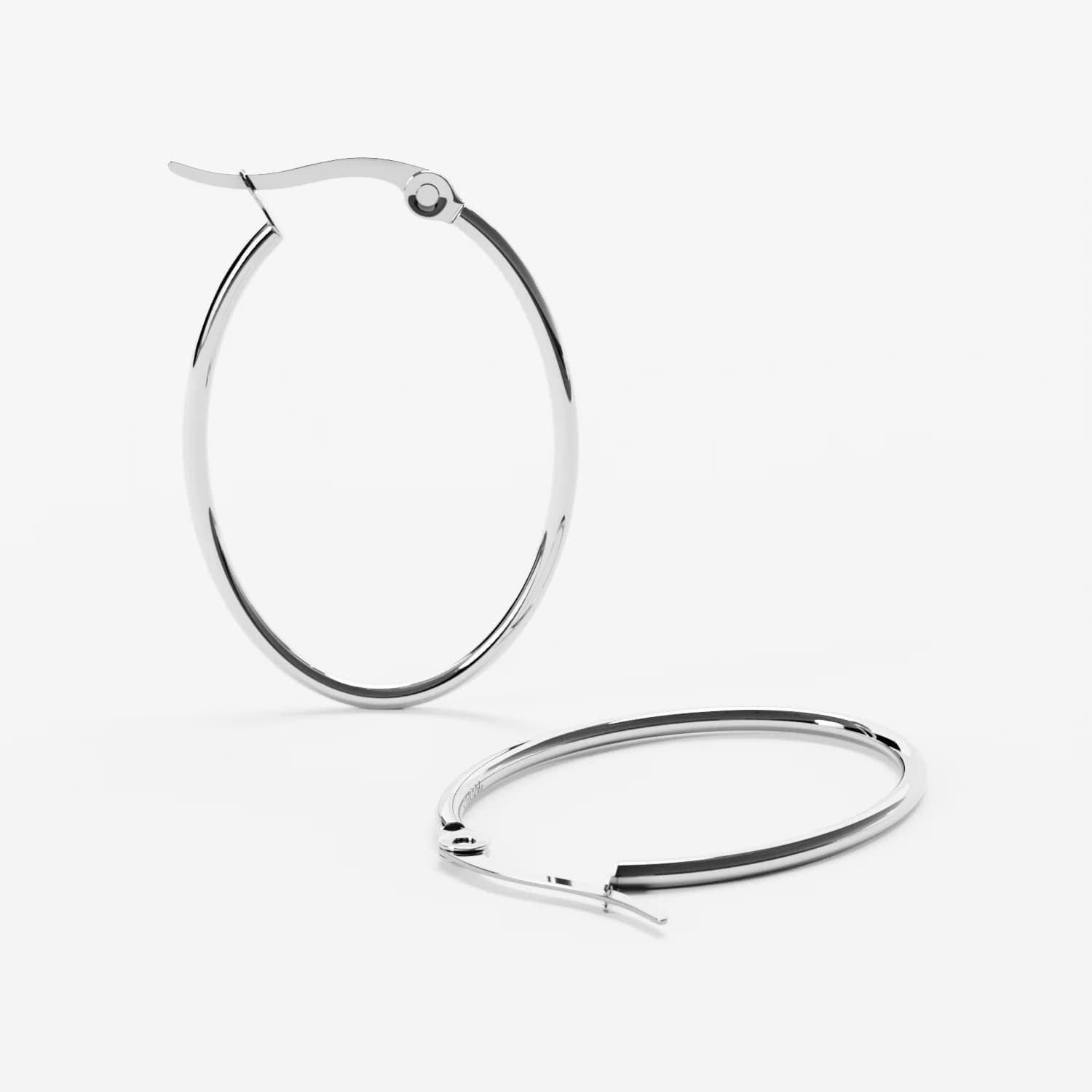 Обеци FURIOSA® Loop Hoop Earrings Silver Universal