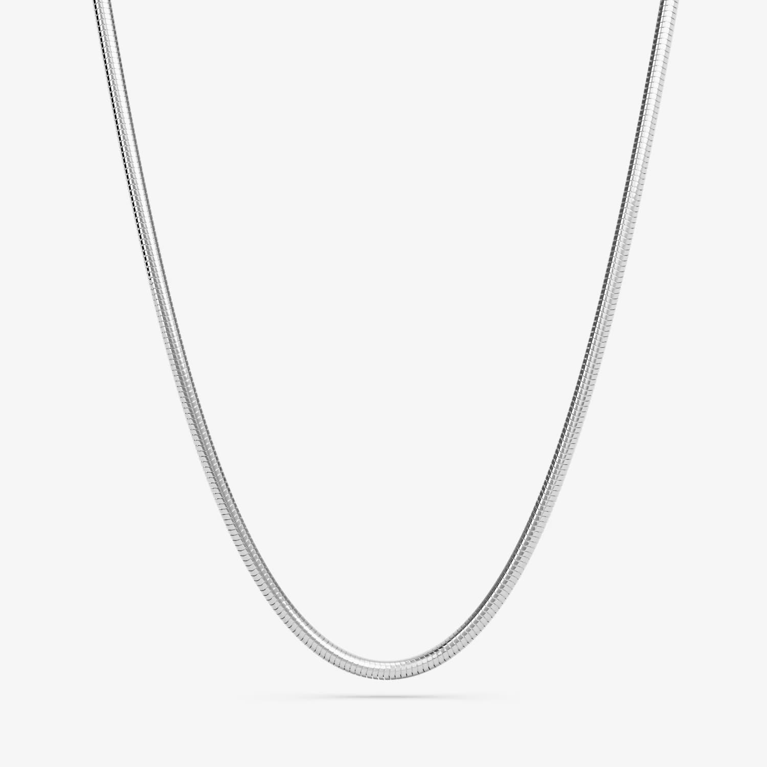 Огърлица FURIOSA® Round Snake Choker - 38 5 cm Silver Universal