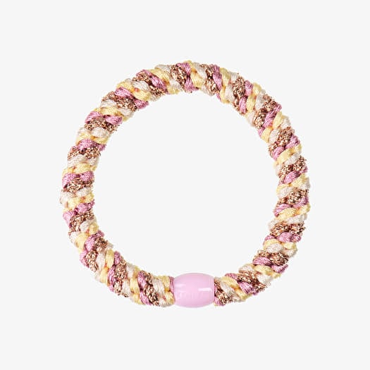 KKNEKKI Hair Tie Mix Old Pink/ Yellow Glitter