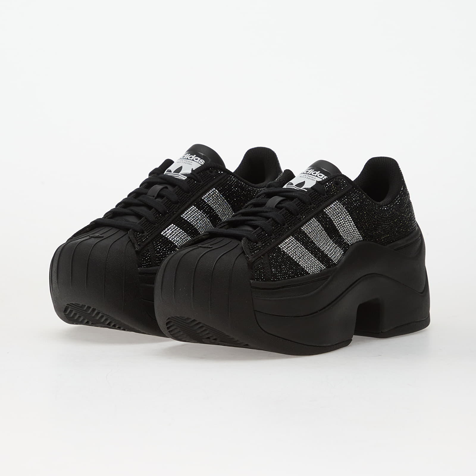 Sneakers och skor för kvinnor adidas Superstar Bold Core Black/ Silver Metallic/ Ftw White