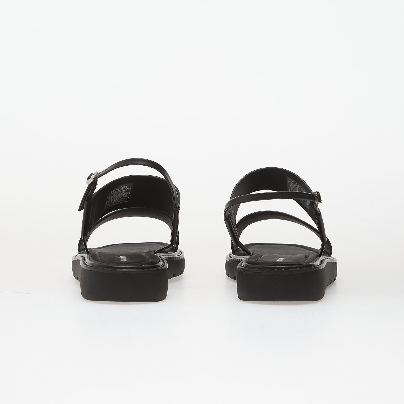 Calvin Klein Square Toe Molded Sandal Slide Black 39