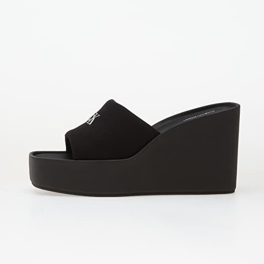 Calvin Klein Wedge 70 Sandal Canv Black