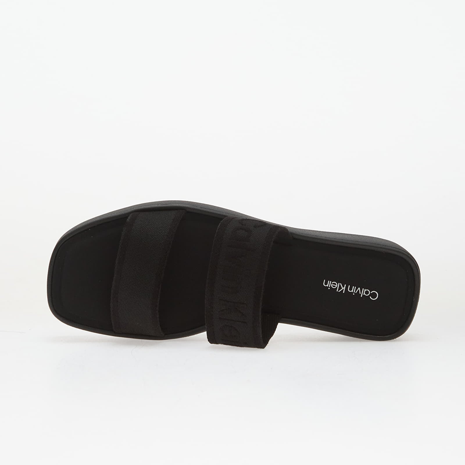 Women's Slippers Calvin Klein Flatform Sandal Webbin Black