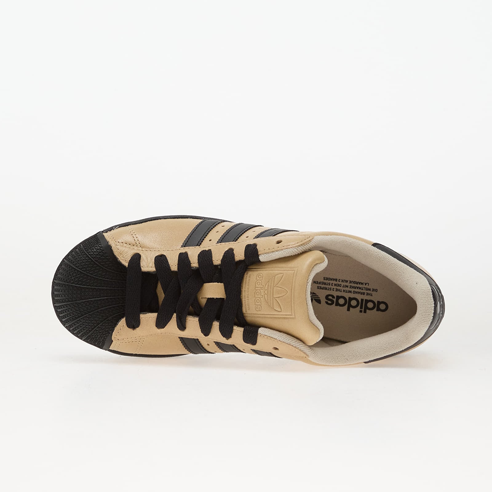 Sieviešu kedas un apavi adidas Superstar II Crystal Linen/ Core Black/ Gold Met.