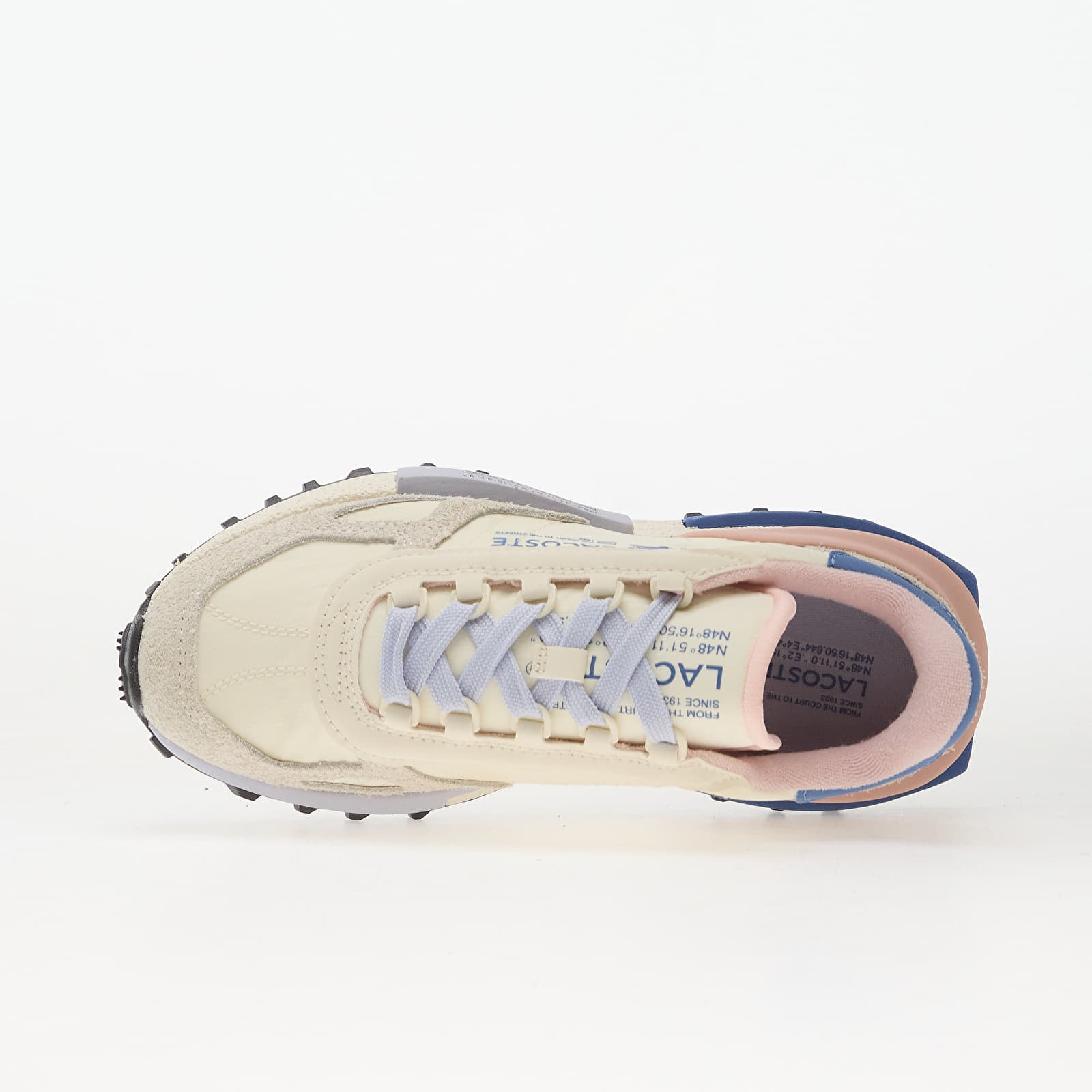 Moteriški sportiniai bateliai ir avalynė LACOSTE Elite Active Off White/ lt Pink/ Blue