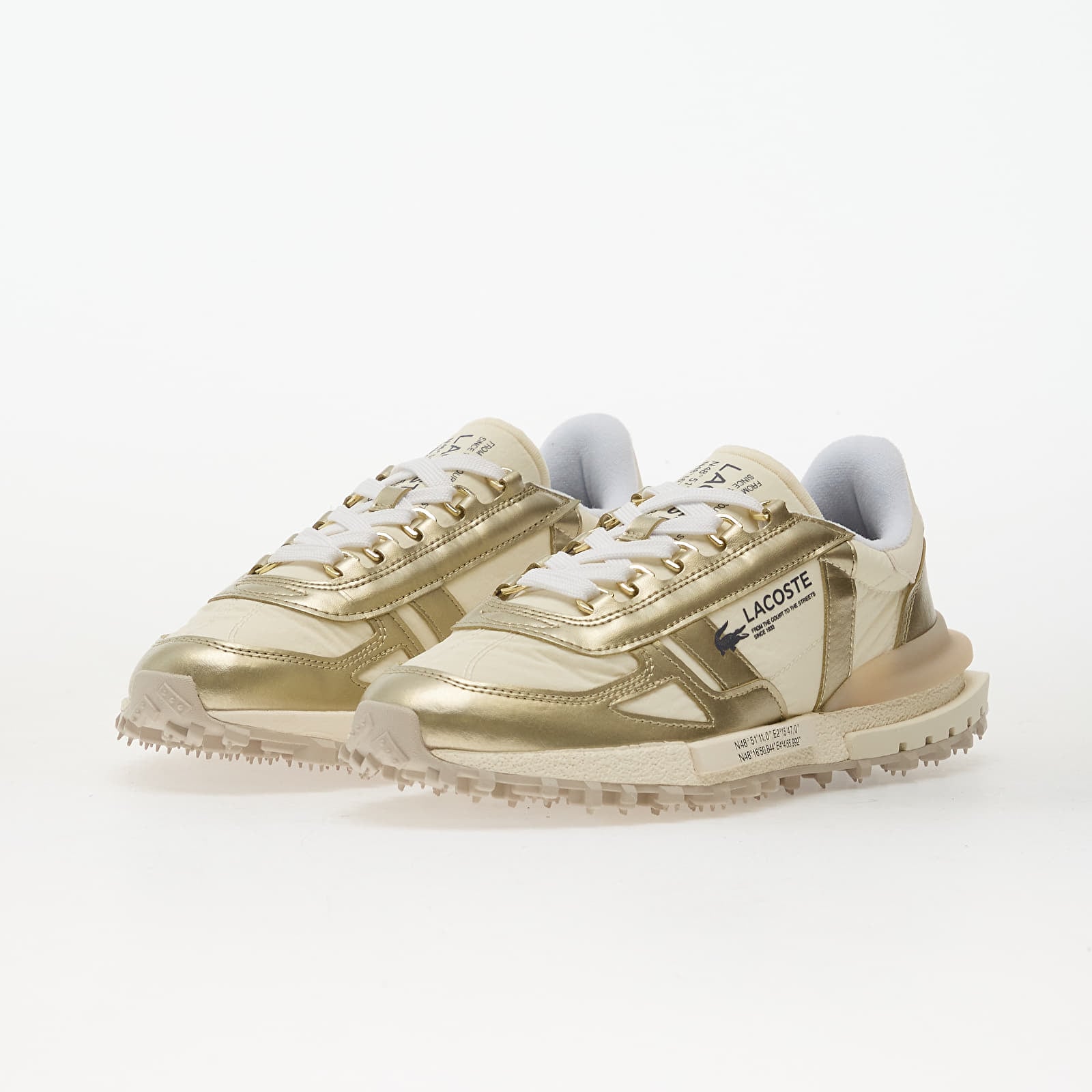 Moteriški sportiniai bateliai ir avalynė LACOSTE Elite Active White/ Gold