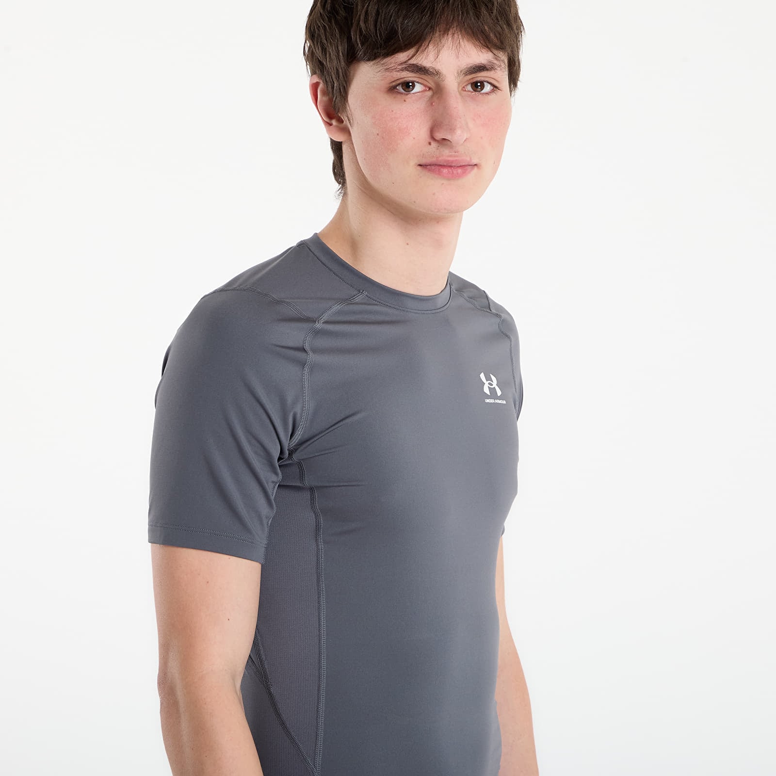 T-shirty męskie Under Armour HG Armour Comp SS Grey