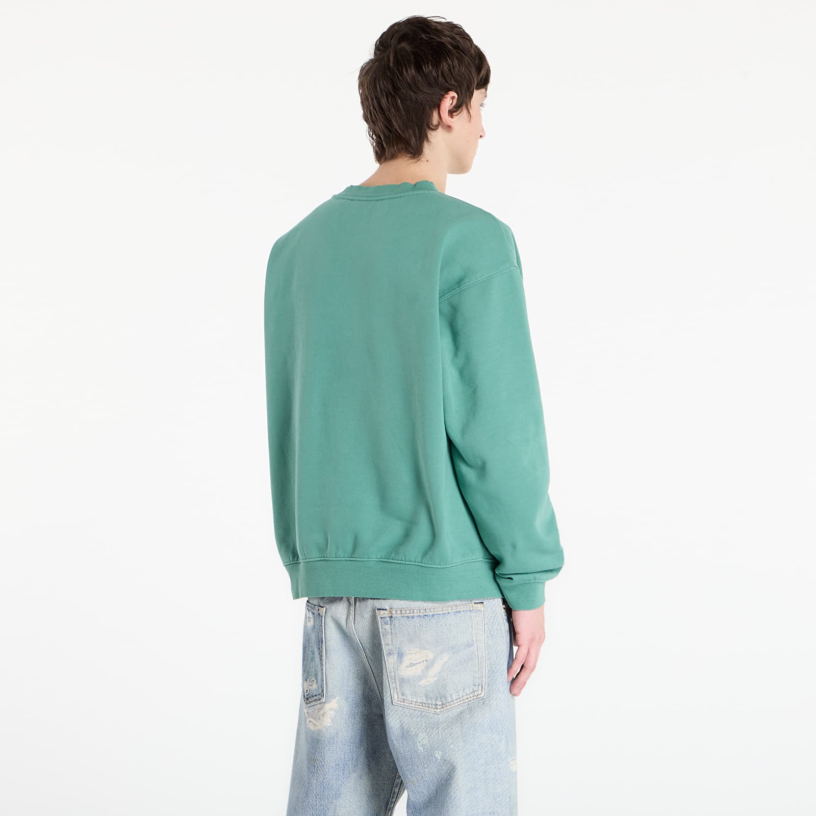 Men's sweatshirts OBEY Collegiate Pigment Crew Pigment Rainforest