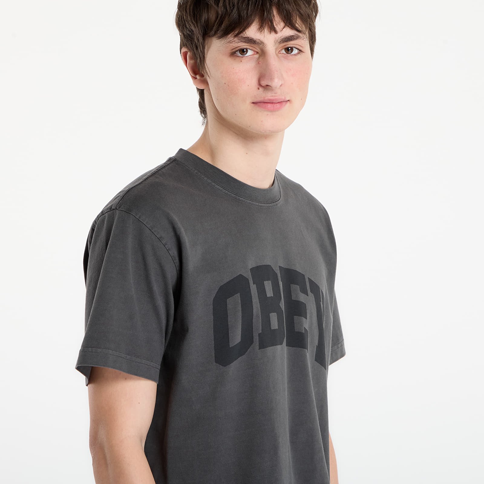 T-Shirts Männer OBEY Collegiate Pigment Tee Pigment Stretch Limo