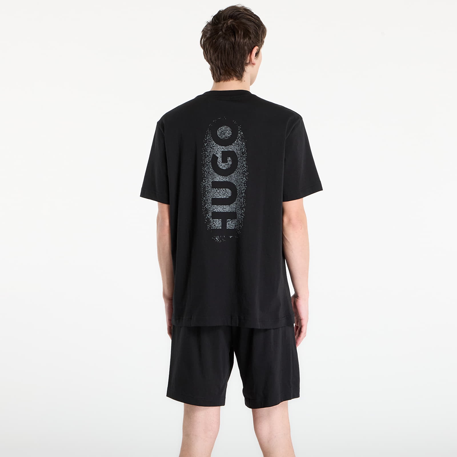 T-shirty męskie Hugo Boss Spray T-Shirt Black