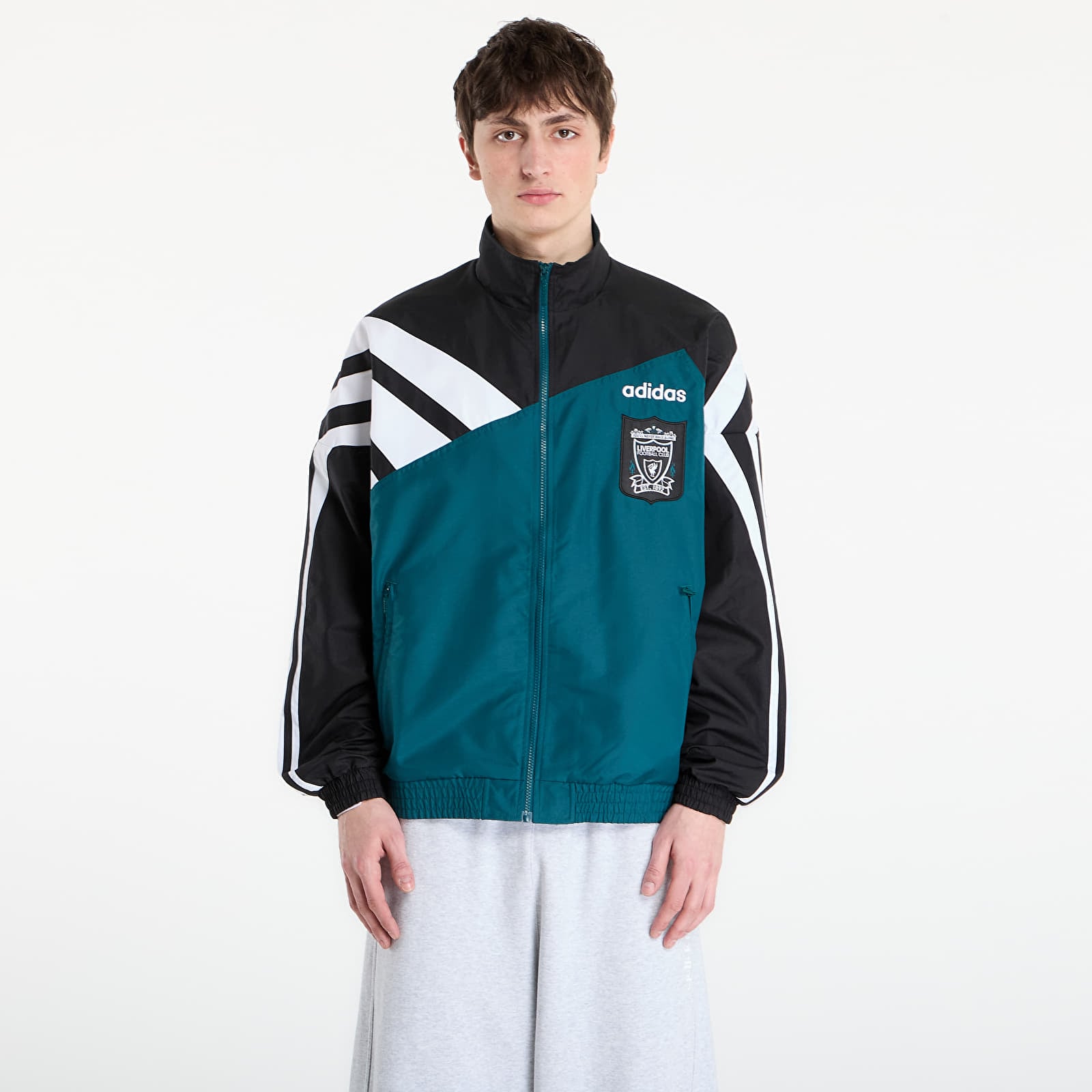 Sweatshirts til mænd adidas Liverpool Fc Track Top 95 Rich Green/ Black
